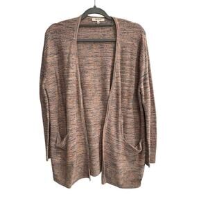 Madewell Size Small Pink Multi Colored Open Cardigan Sweater